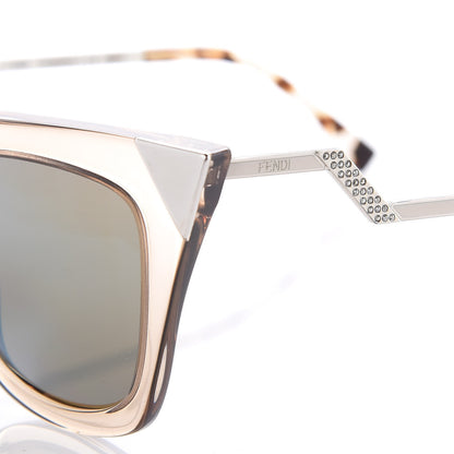 Fendi Iridia Cat Eye Sunglasses FF 0060/S Light Golden 6 of 8