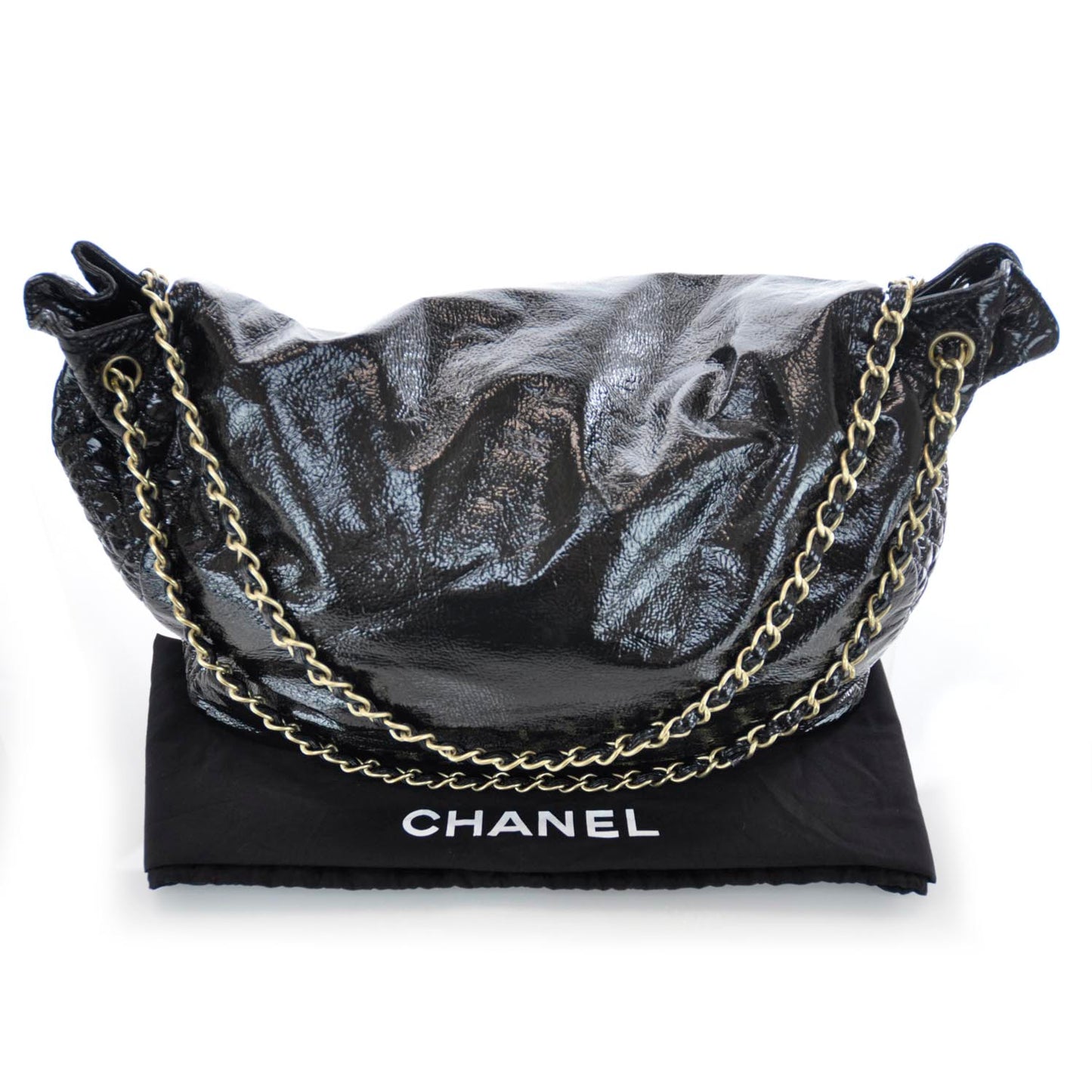 Vinyl XL Rock and Chain Flap Black