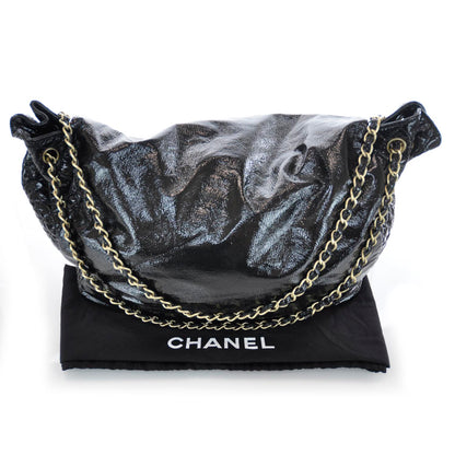 Chanel Vinyl XL Rock and Chain Flap Black 3 of 10