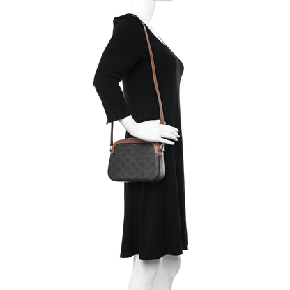 Celine Triomphe Canvas Small Camera Bag Tan 2 of 8