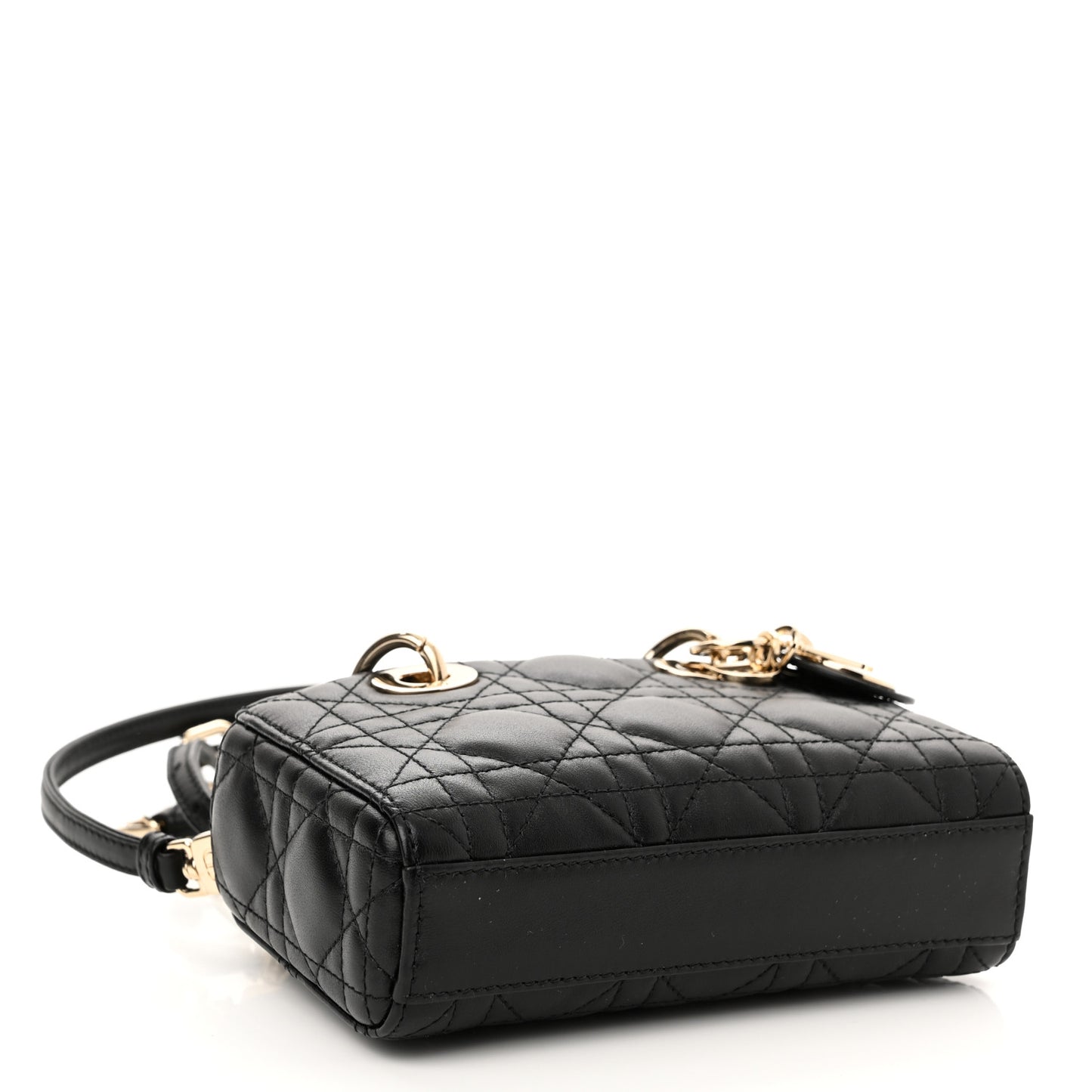 Lambskin Cannage Micro Lady D-Joy Black