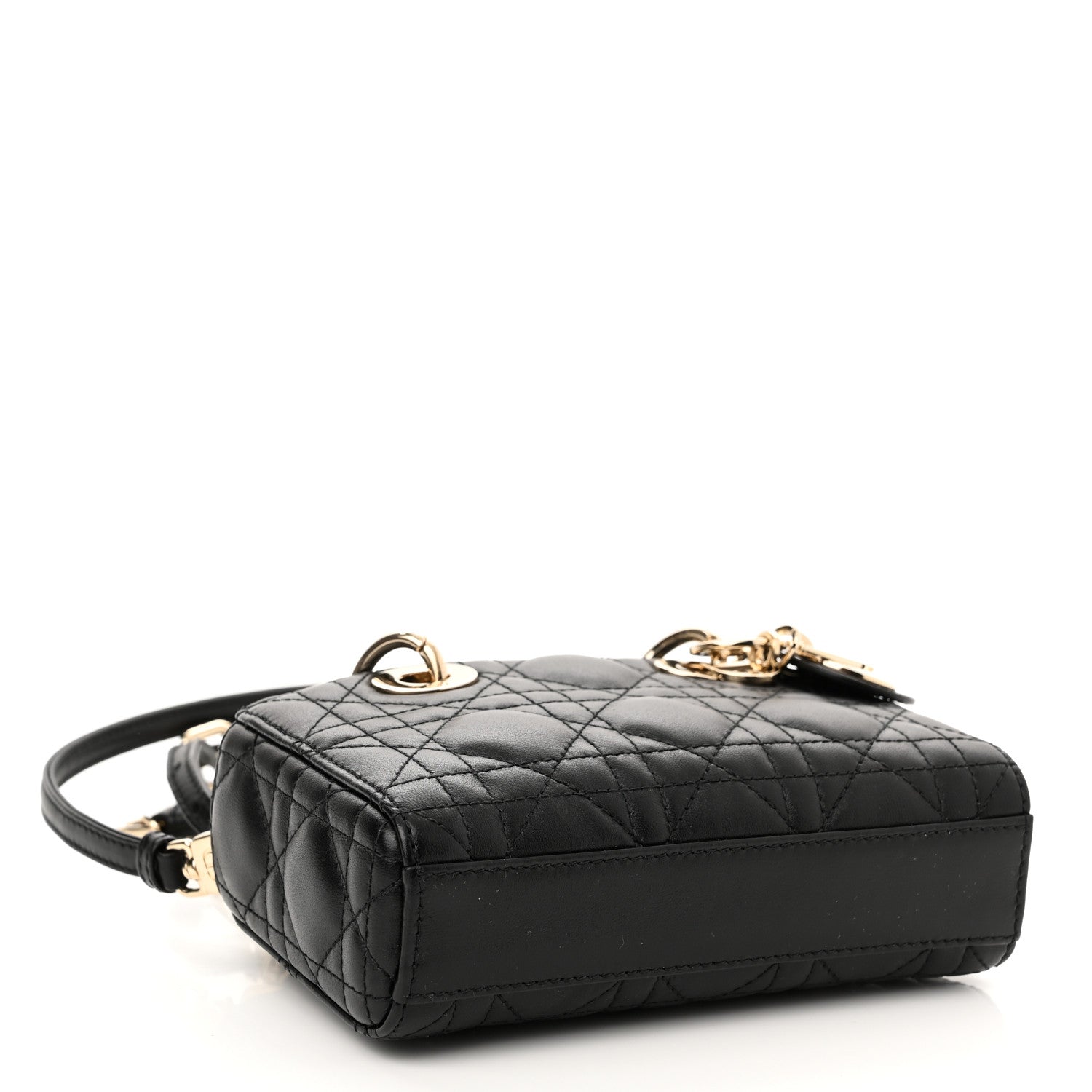 Christian Dior Lambskin Cannage Micro Lady D-Joy Black 4 of 10