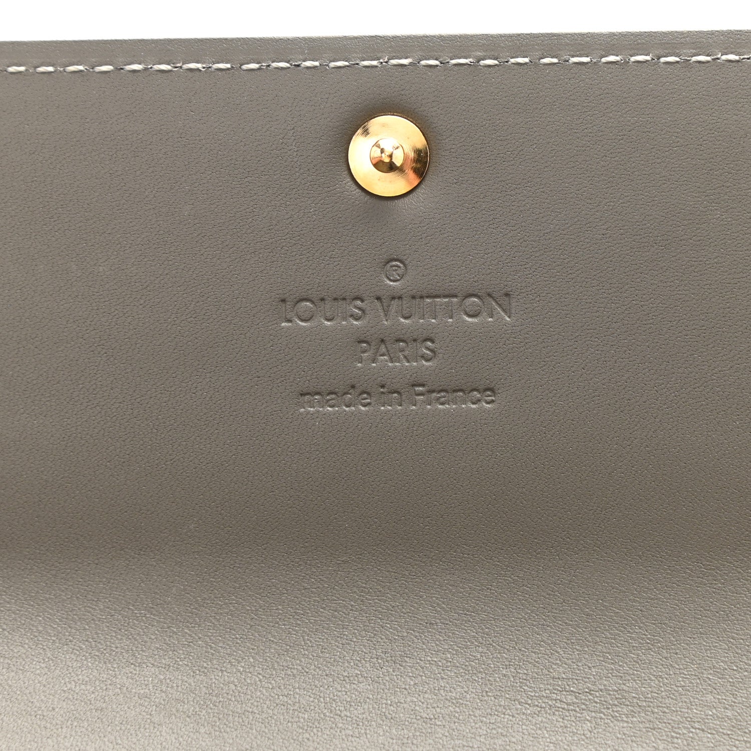 Louis Vuitton Vernis Sarah Wallet Gris Art Deco 6 of 13