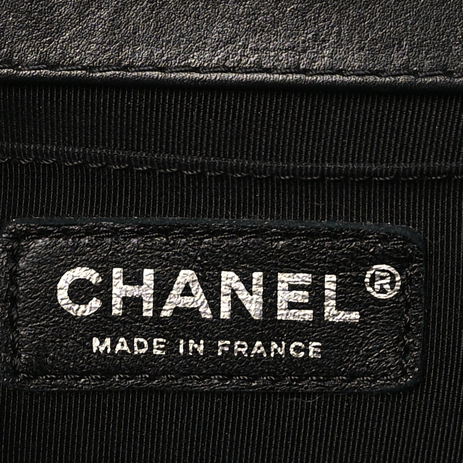 Chanel Calfskin Chevron Quilted Medium Braided Boy Flap Black 6 of 10
