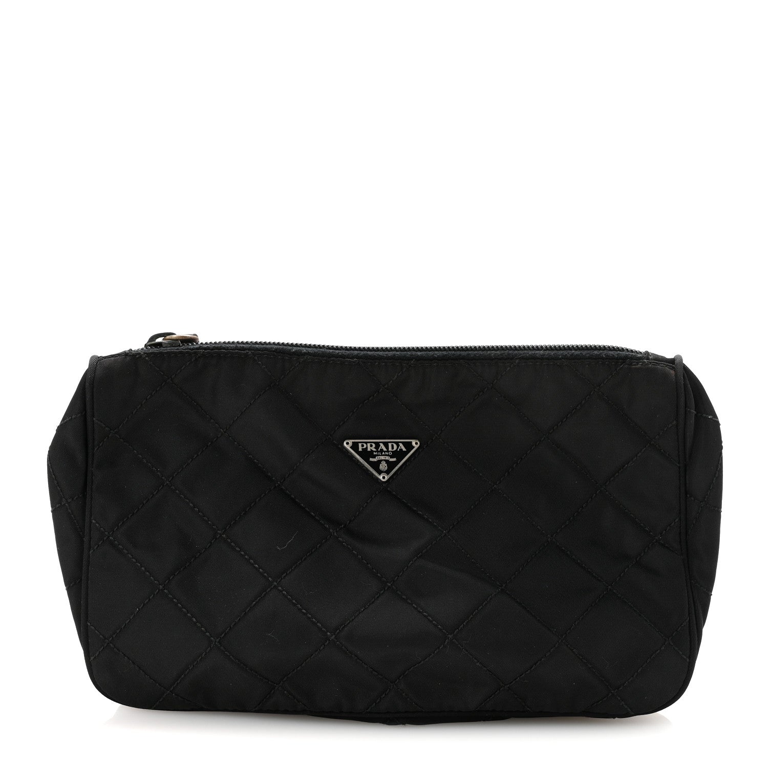 Prada Tessuto Nylon Quilted Necessaire Pouch Black 1 of 6