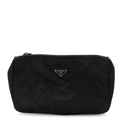 Prada Tessuto Nylon Quilted Necessaire Pouch Black 1 of 6