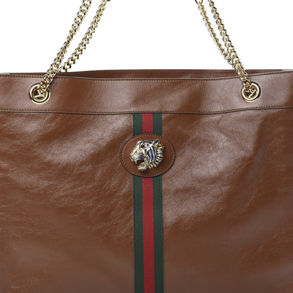 Gucci Calfskin Large Rajah Chain Tote Cuir 9 of 11