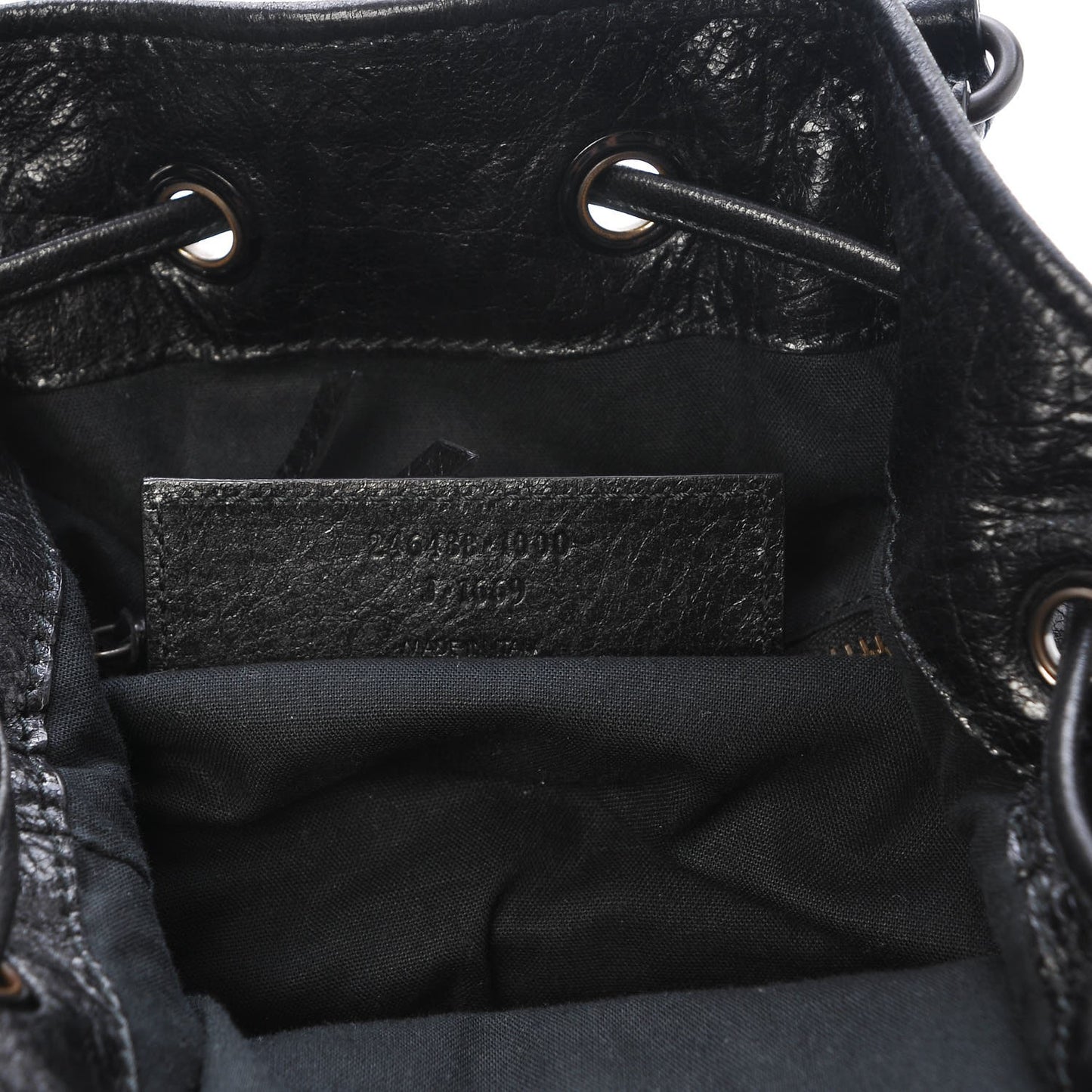 Agneau Classic Hardware Mini Pompon Black