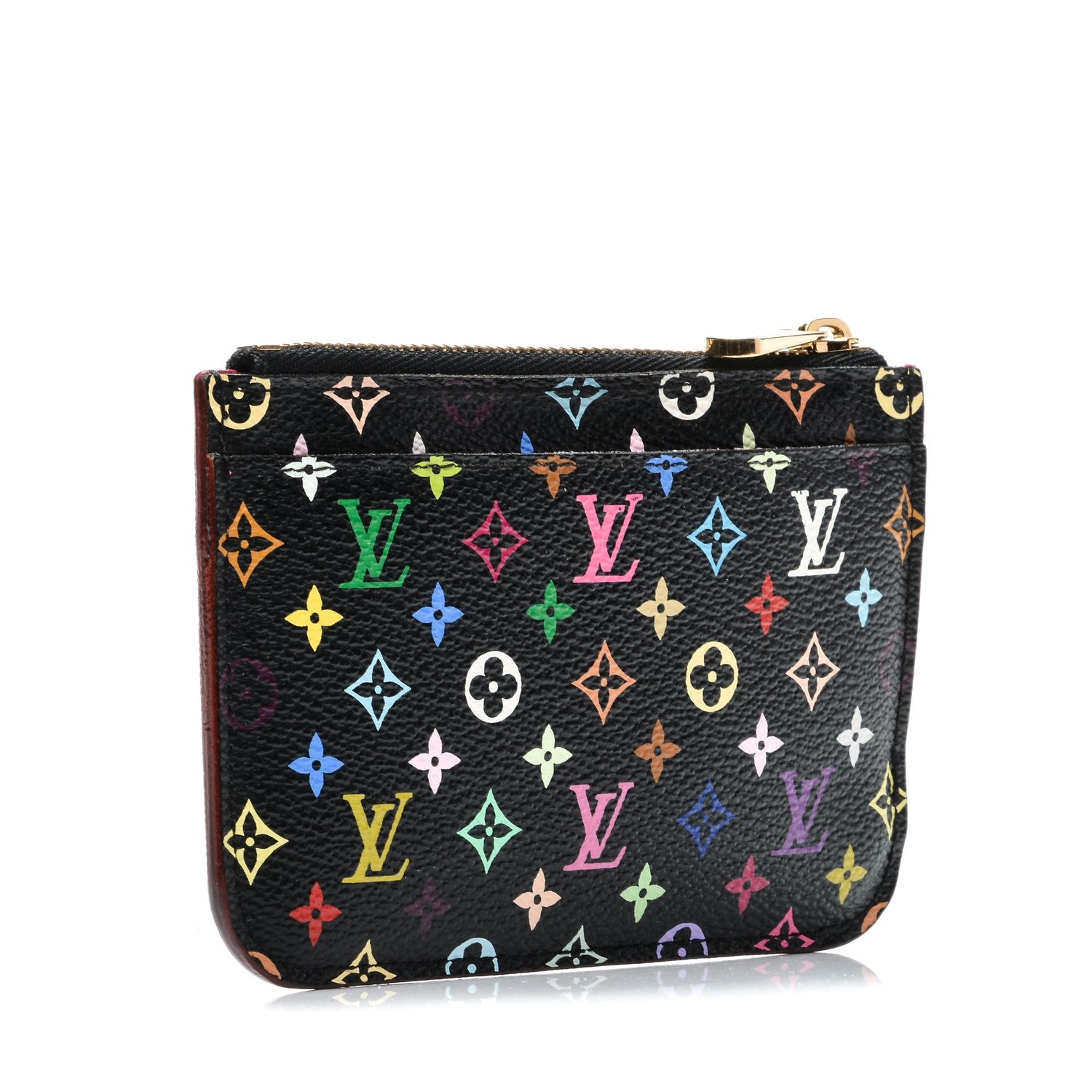 Louis Vuitton Monogram Multicolor Key Pouch Black Grenade 3 of 6