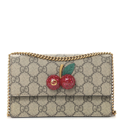 Gucci GG Supreme Monogram Mini Cherry Chain Bag 1 of 7