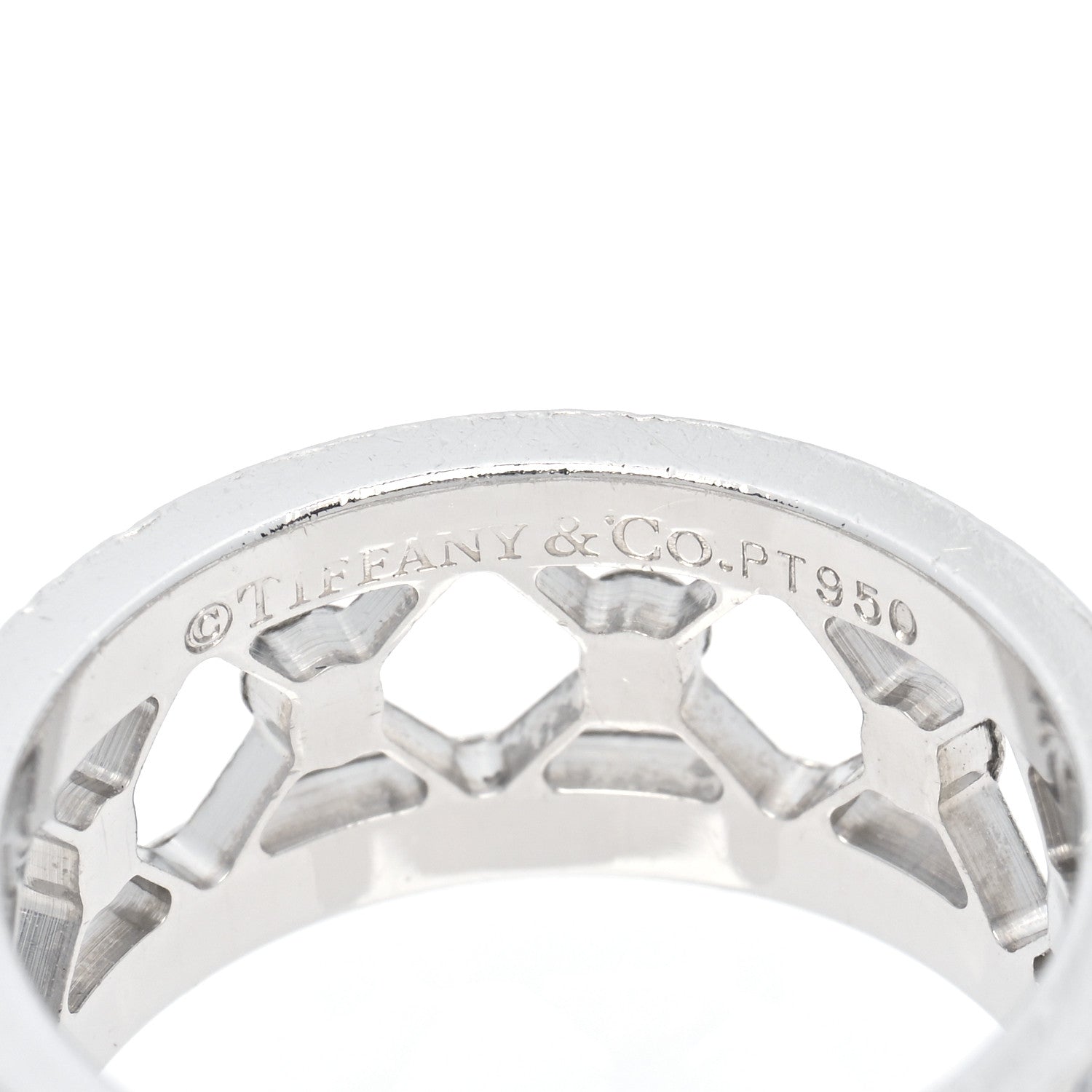 Tiffany Platinum Diamond Voile Ring 47 4 8 of 10