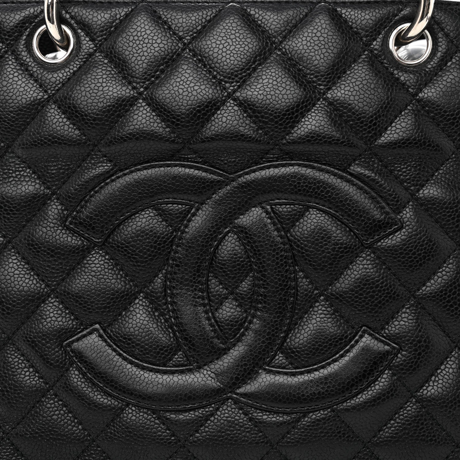 Chanel Caviar Quilted Grand Shopping Tote GST Black 8 of 11
