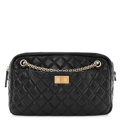 Chanel Aged Calfskin Quilted Medium Reissue Camera Case Black 1 of 9
