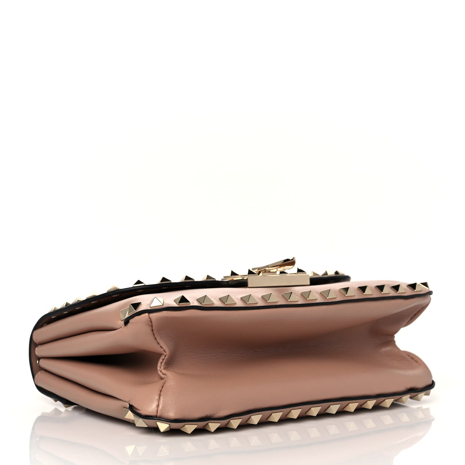 Valentino Garavani Vitello Small Rockstud Shoulder Bag Rose Cannelle 3 of 7