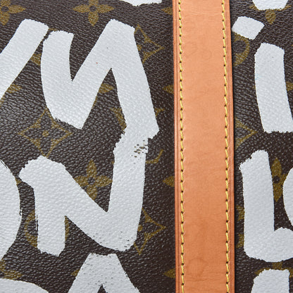 Louis Vuitton Graffiti Keepall 50 Silver 18 of 28