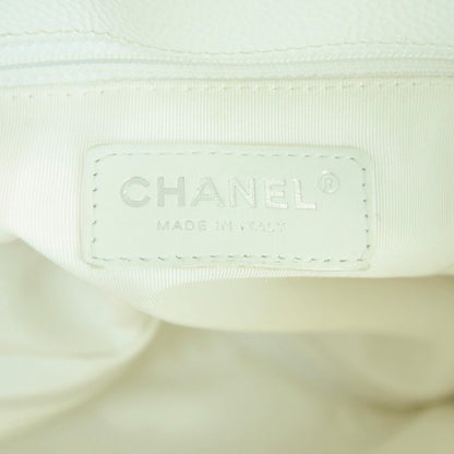 Chanel Caviar Petit Shopping Tote PST White 9 of 11