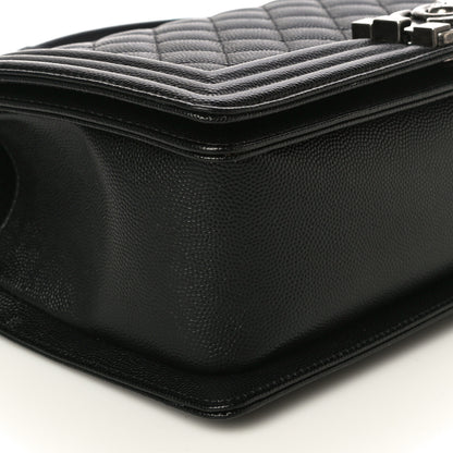 Chanel Caviar Quilted Medium Boy Flap Black 10 of 12
