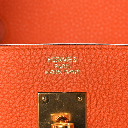 Hermes Togo Birkin 40 Orange 6 of 13