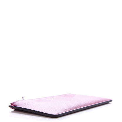 Louis Vuitton Calfskin Jeanne Wallet Zippered Insert Fuchsia 4 of 7