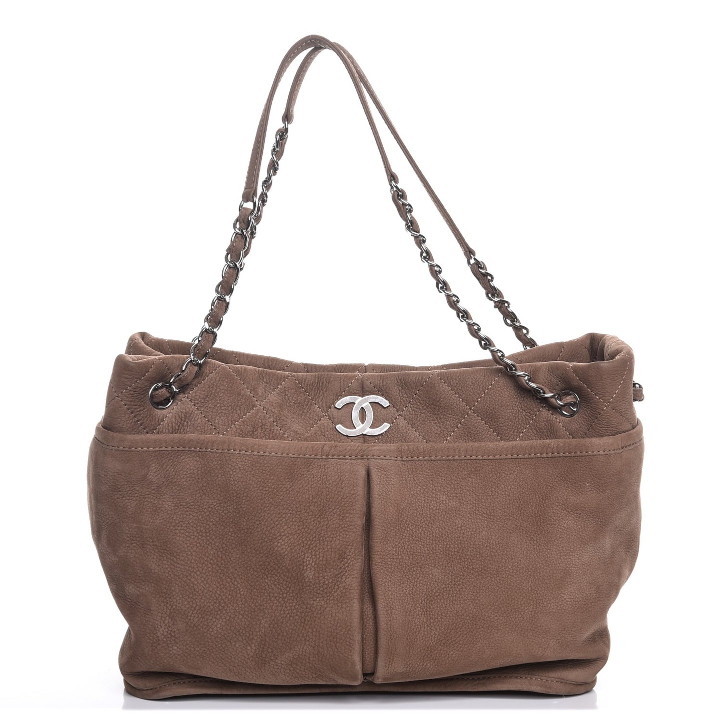 Ultra Soft Suede Calfskin Natural Beauty Tote Brown