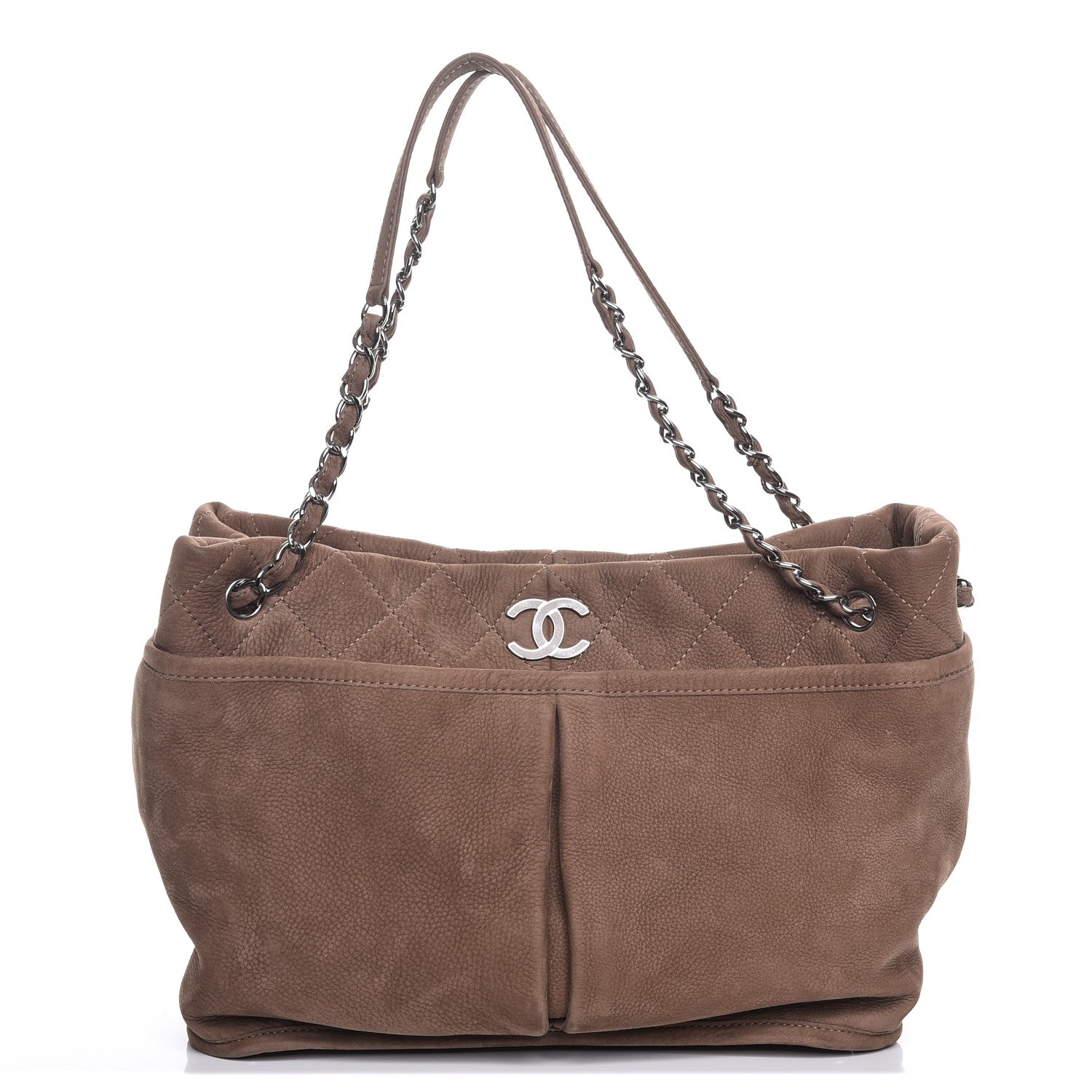 Chanel Ultra Soft Suede Calfskin Natural Beauty Tote Brown 1 of 9