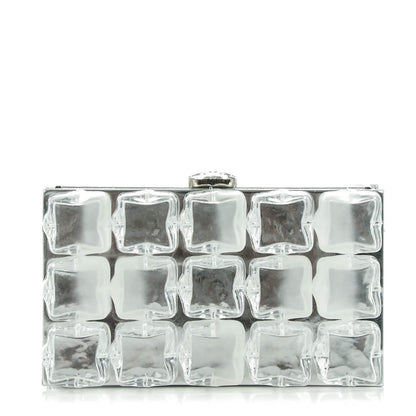 Chanel Plexi Ice Cube Clutch Silver 1 of 7