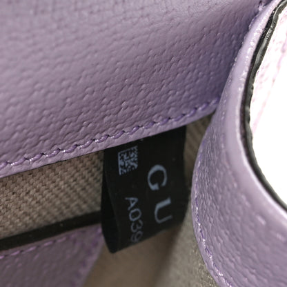 Gucci Textured Dollar Calfskin Mini Ophidia Padlock Top Handle Chain Shoulder Bag Lapis 6 of 10