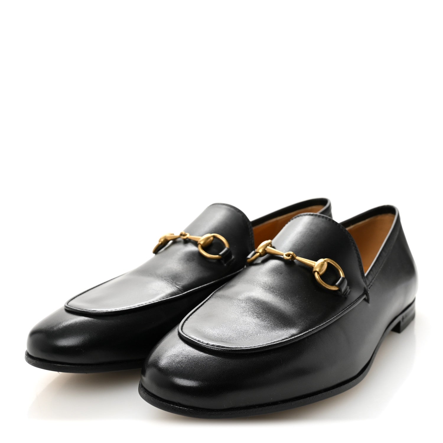 Gucci Calfskin Womens Jordaan Loafers 39 Black 3 of 10