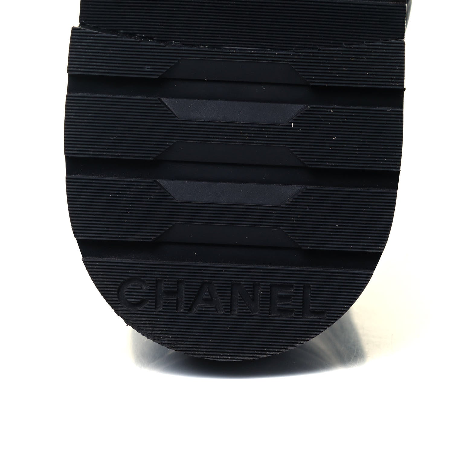 Chanel Shiny Lambskin Quilted Lace Up Combat Boots 41 Black 6 of 7