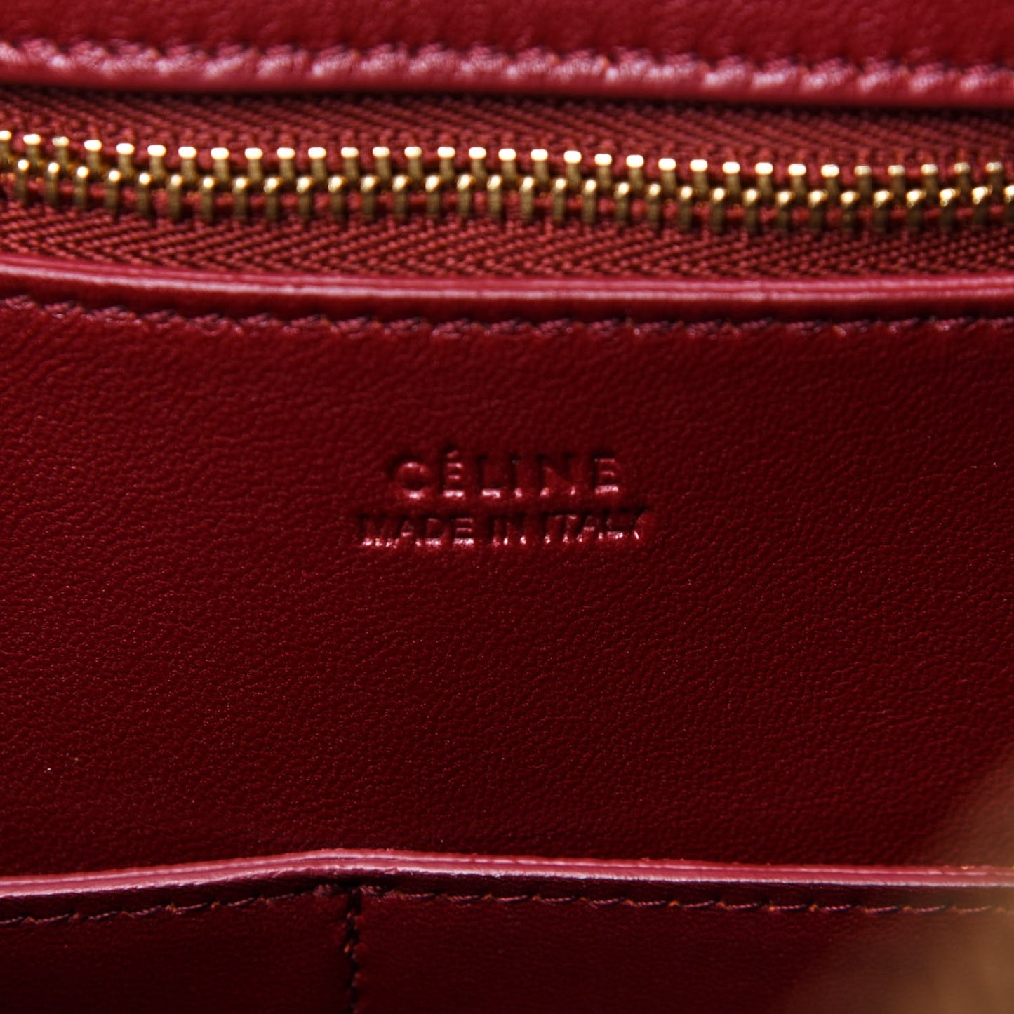 Goatskin Smooth Calfskin Small Ring Bag Dark Ruby