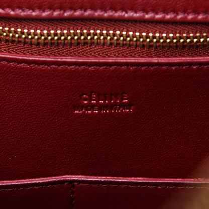 Celine Goatskin Smooth Calfskin Small Ring Bag Dark Ruby 5 of 13