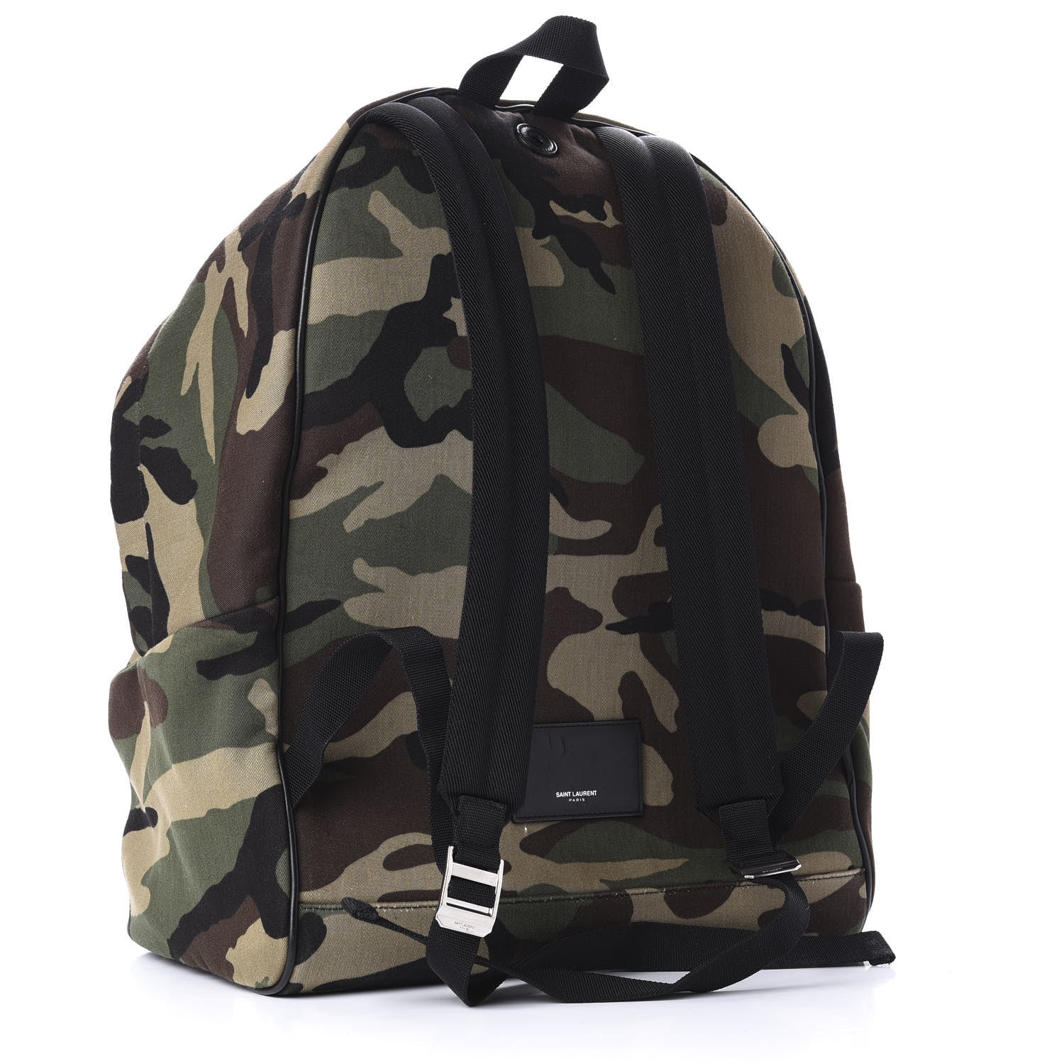 Saint Laurent Canvas Giant City Sweet Dreams Shark Backpack Camo 2 of 11