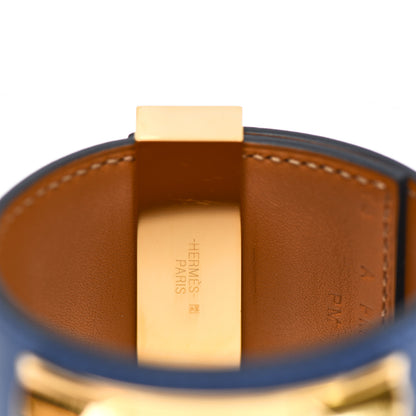 Hermes Swift Collier de Chien CDC Bracelet T3 Bleu Agate 3 of 4