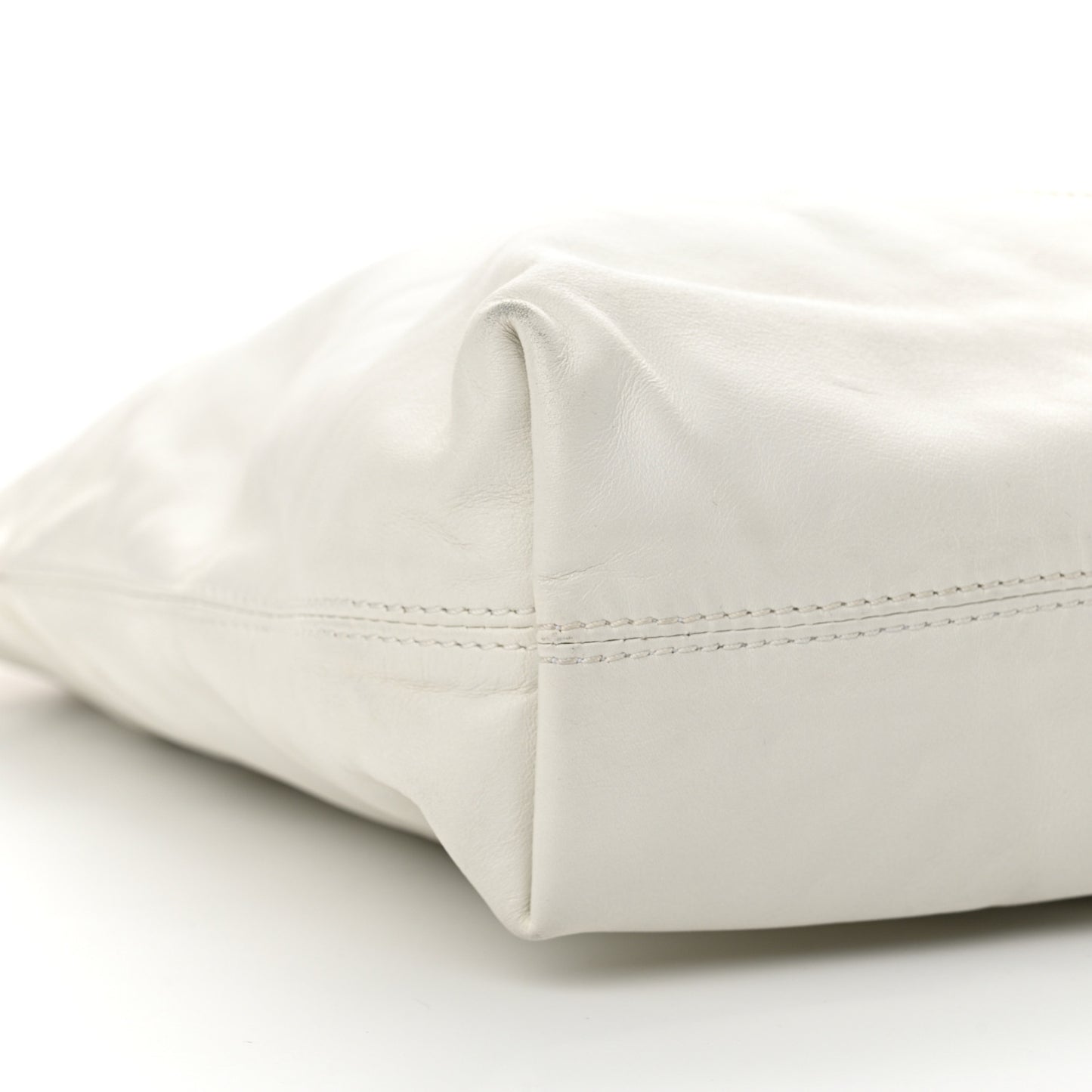 Lambskin Bekko Chain CC Shopping Tote White
