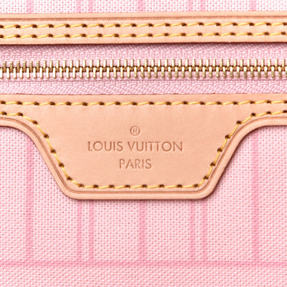 Louis Vuitton Damier Azur Neo Neverfull MM Rose Ballerine 10 of 10