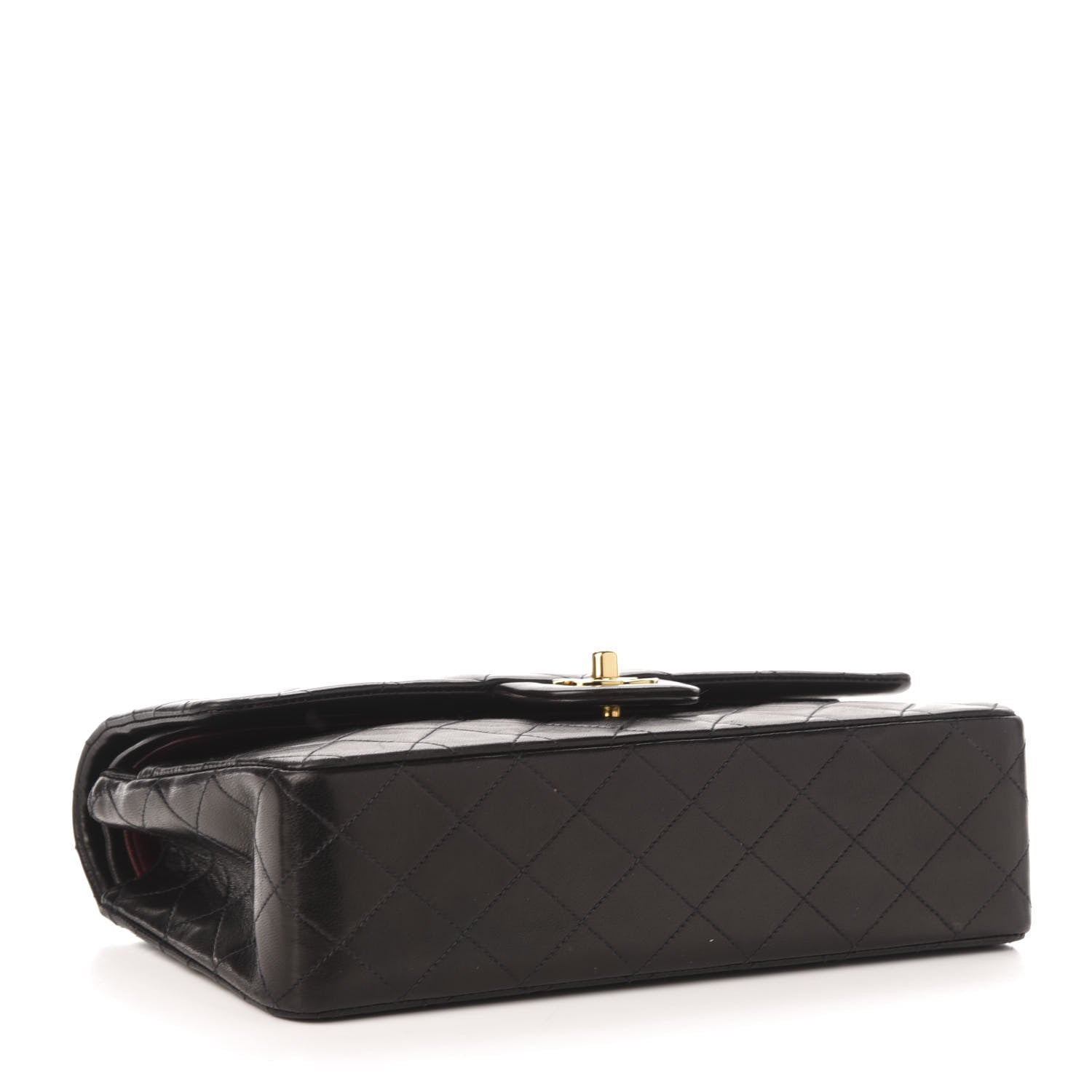 Chanel Lambskin Quilted Medium Double Flap Black 4 of 12