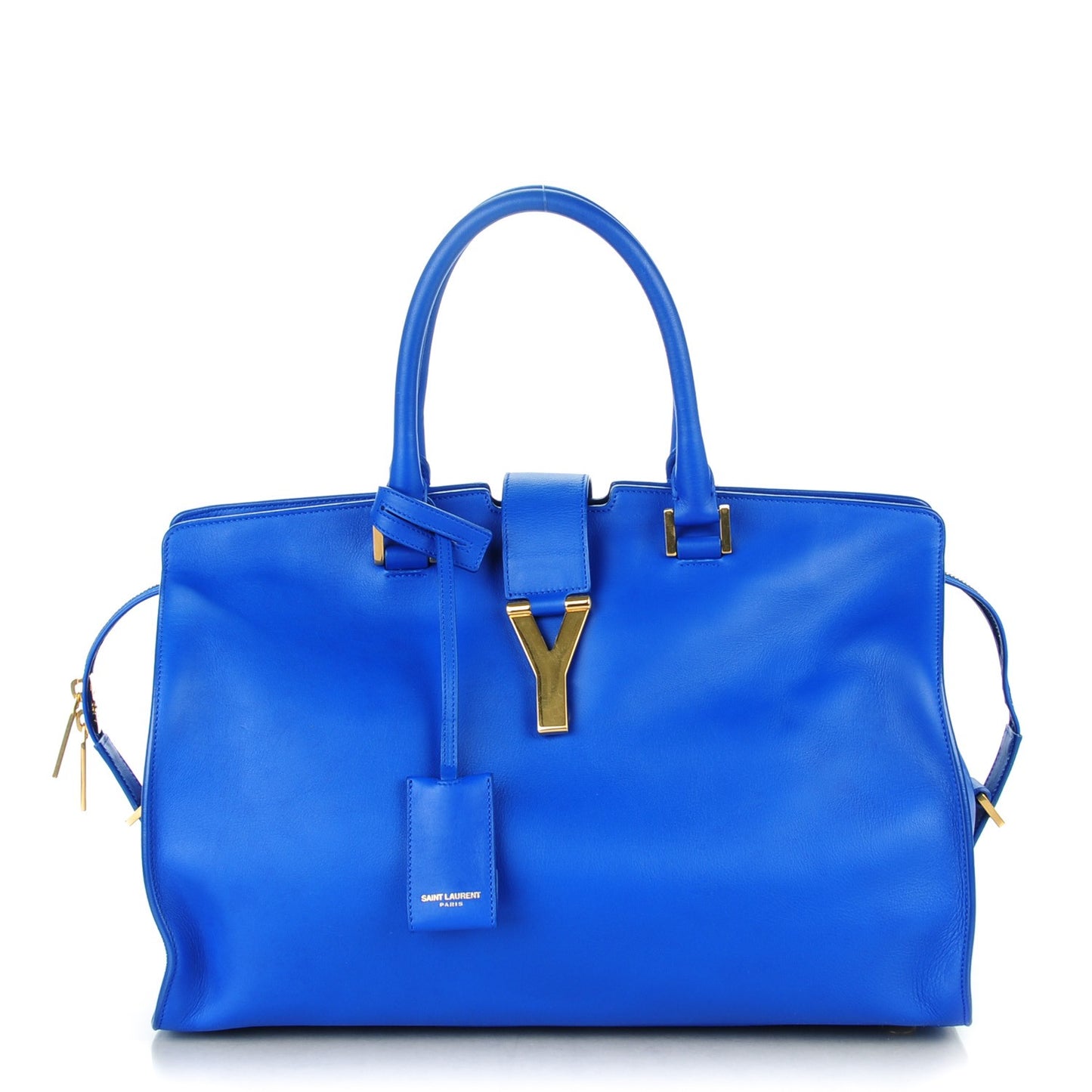 Calfskin Medium Classic Y Cabas Blue Majorelle