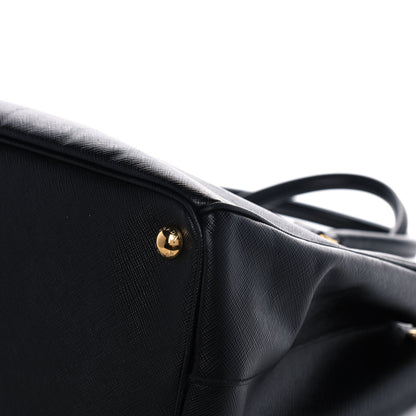 Prada Saffiano Medium Galleria Double Zip Tote Black 9 of 11