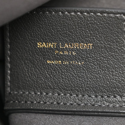 Saint Laurent Calfskin Toy Shopping Tote Earth Grey 6 of 13