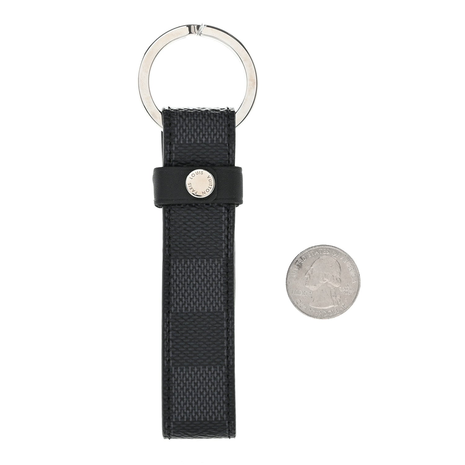 Louis Vuitton Damier Graphite LV Dragonne Key Holder 2 of 5