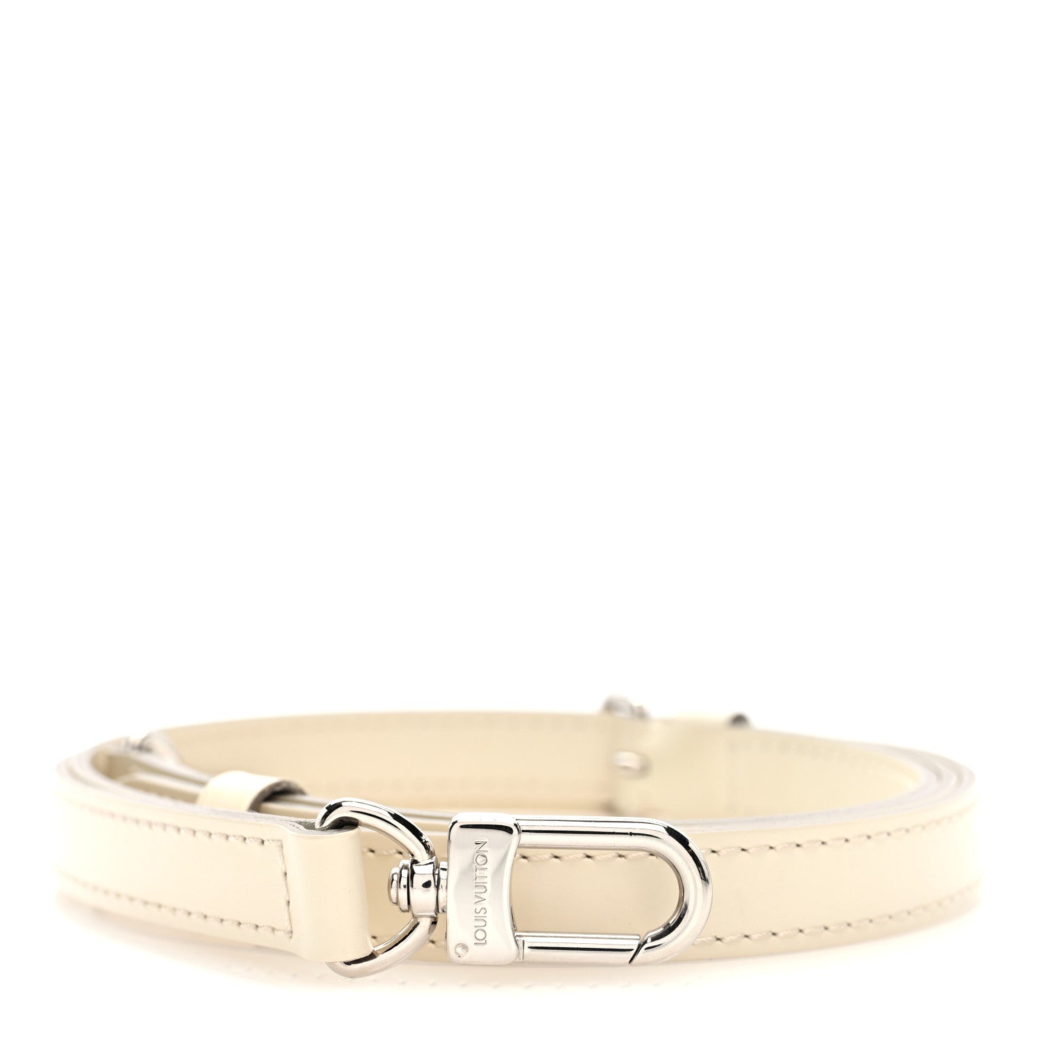 Louis Vuitton Calfskin 16mm Adjustable Shoulder Strap Ivory 1 of 3