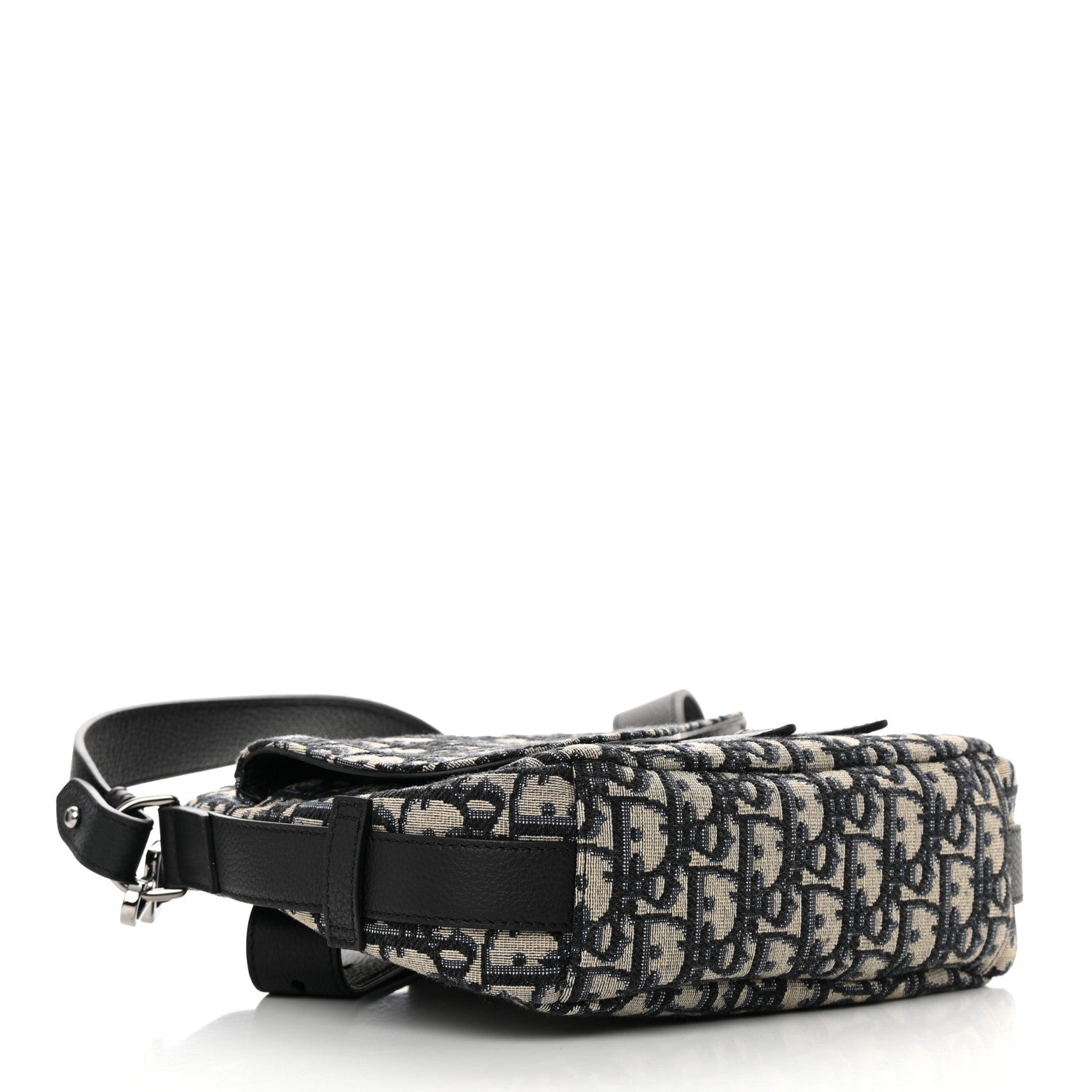 Christian Dior Oblique Mini Soft Saddle Bag Beige Black 3 of 12