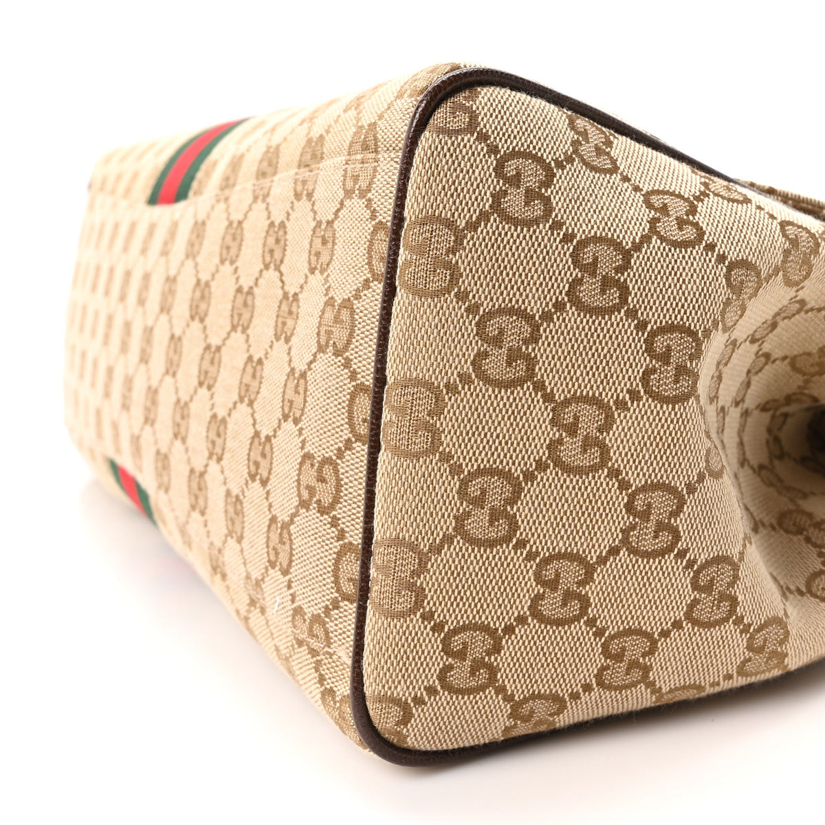 Gucci GG Monogram Web Large Paparazzo Top Handle Bag Sand Brown 10 of 10