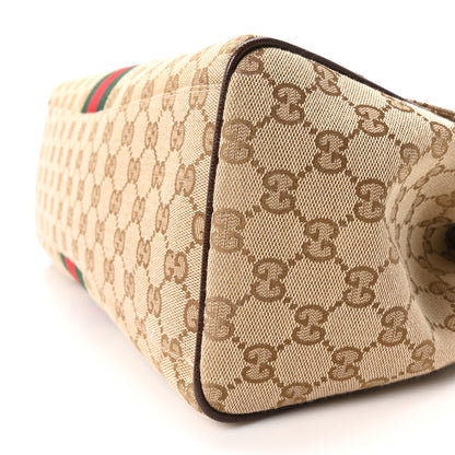 Gucci GG Monogram Web Large Paparazzo Top Handle Bag Sand Brown 10 of 10