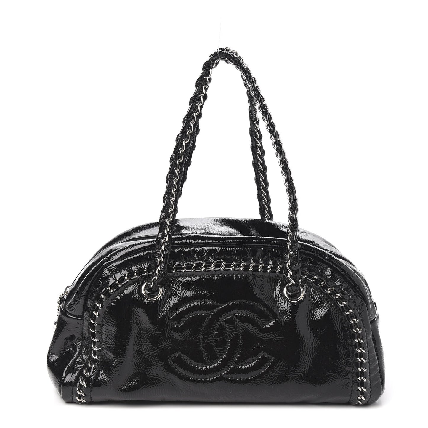 Patent Medium Luxe Ligne Bowler Black