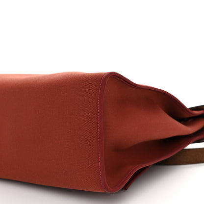 Hermes Toile Vache Hunter Herbag Zip 39 MM Rouge H Ebene 11 of 12