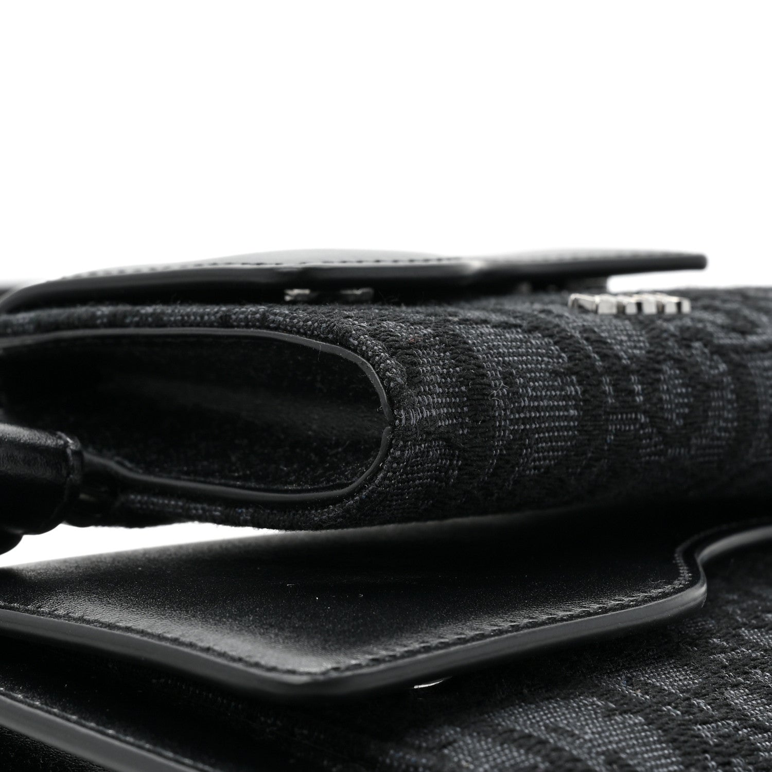 Christian Dior HOMME Oblique Double Saddle Wallet Black 16 of 16