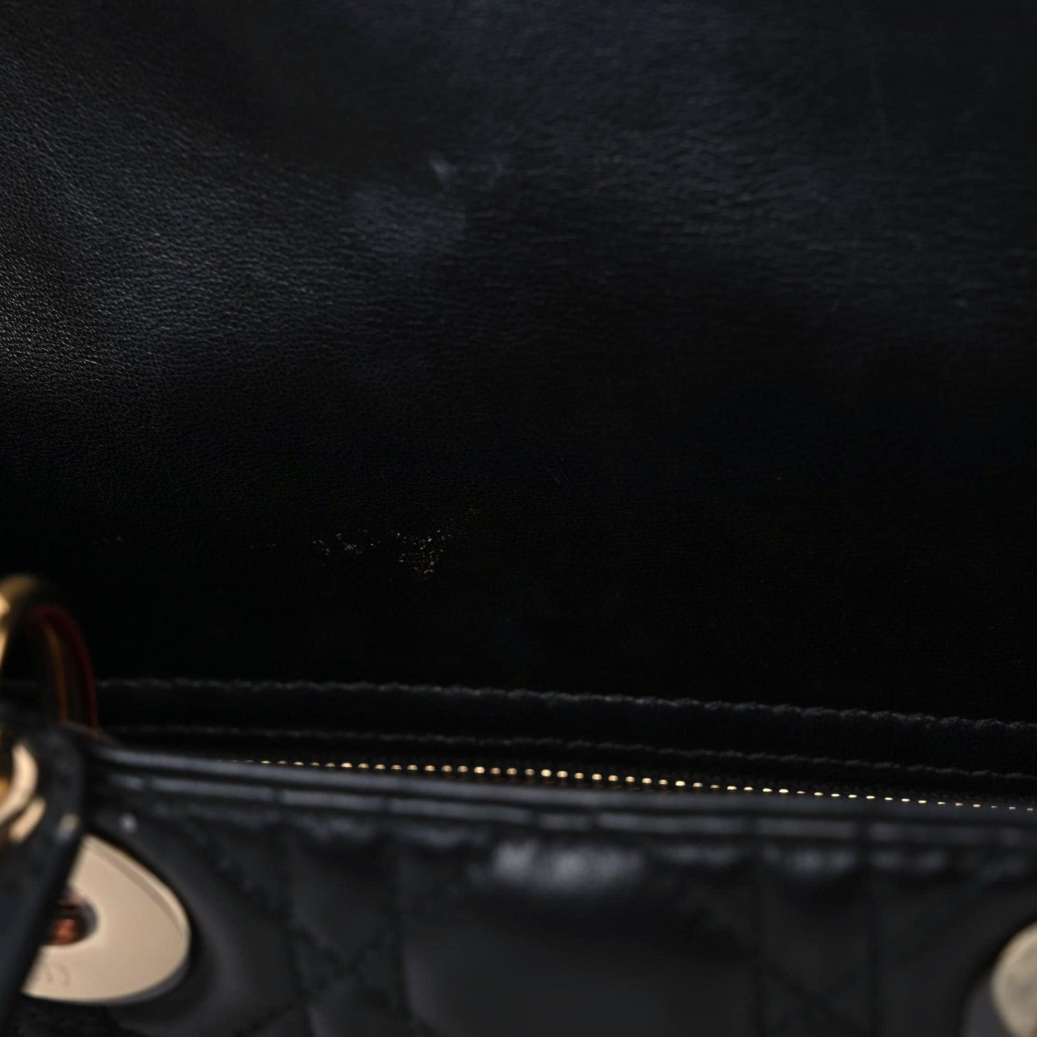 Christian Dior Lambskin Cannage Small Lucky Badges My Lady Dior Black 18 of 22