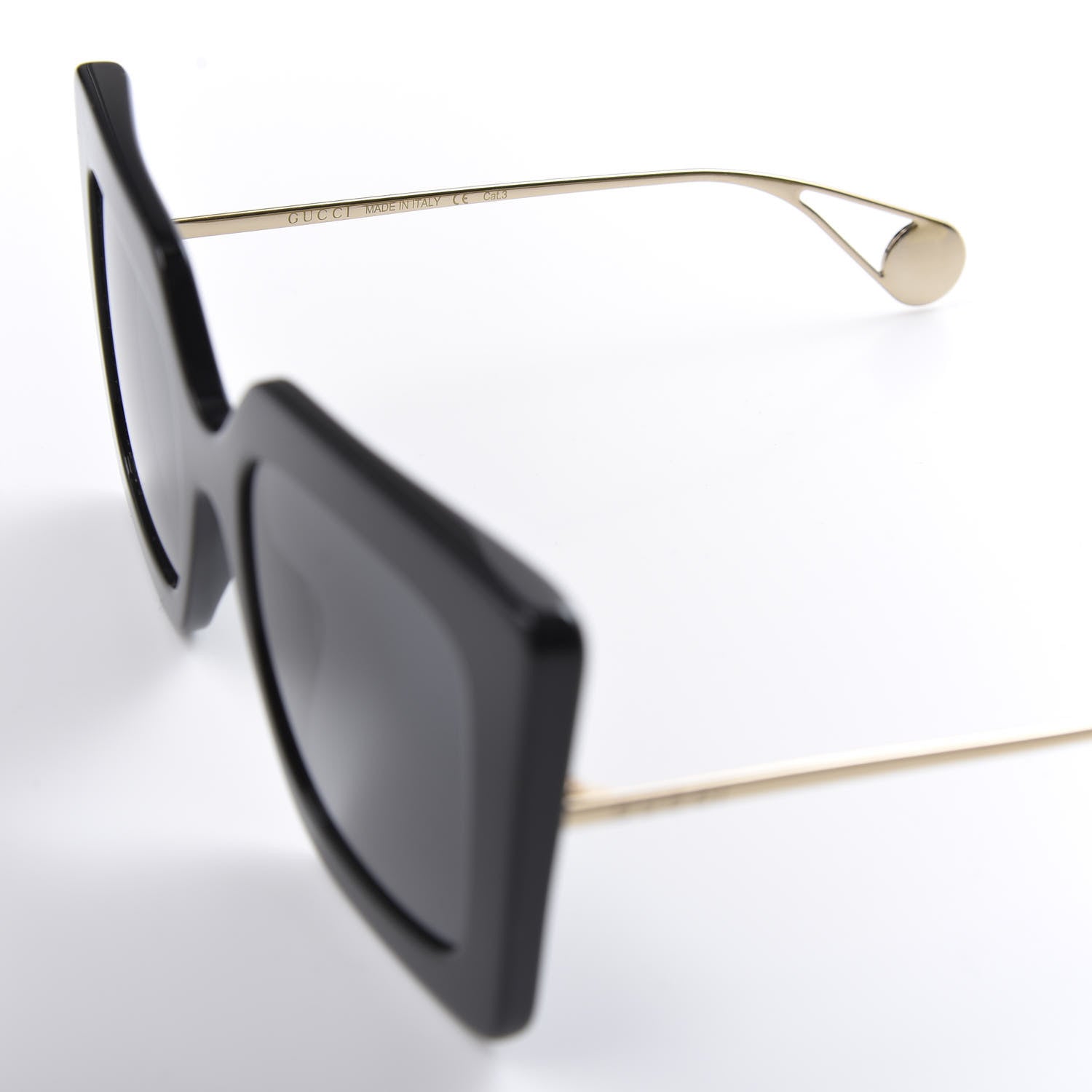 Gucci Acetate Oversize Square Frame GG0435S Sunglasses Black 5 of 8