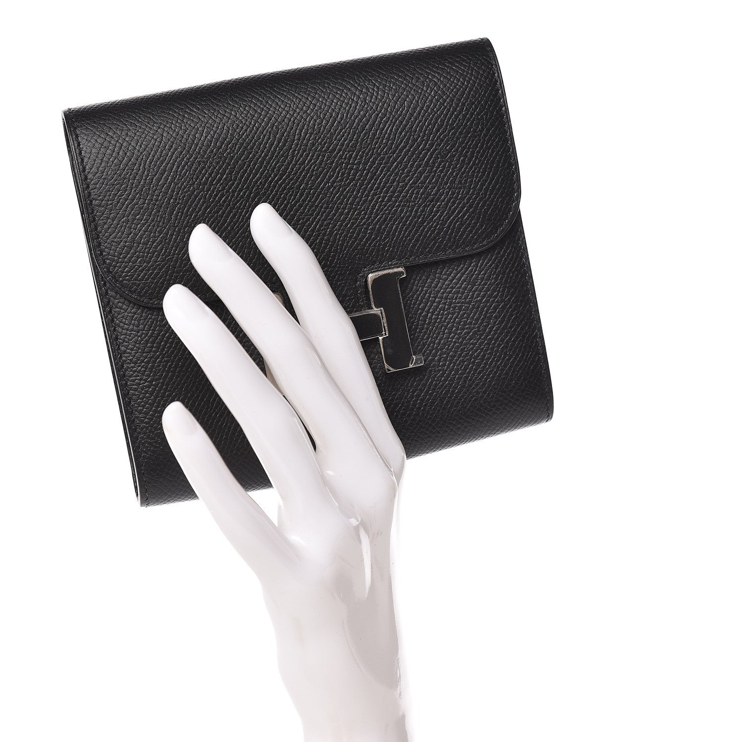 Hermes Epsom Constance Short Wallet Black 2 of 9